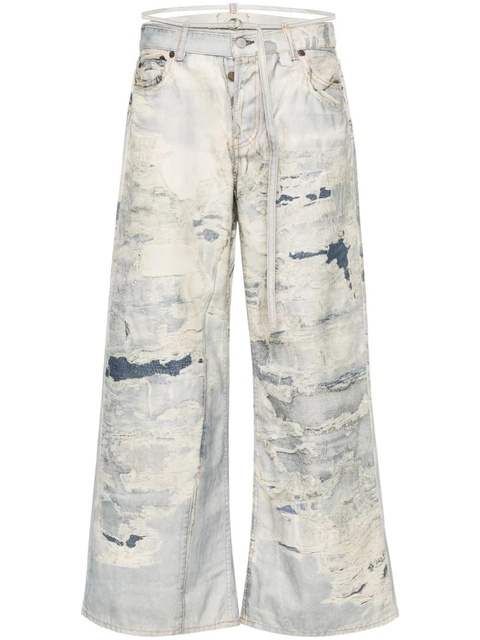 Acne Studios low-waist flared trousers - Blue - zdjęcie produktu nr 1