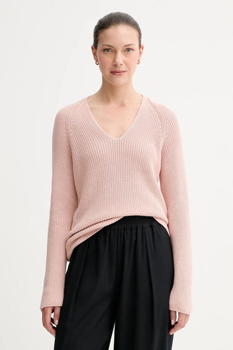 Marc O'Polo sweter bawełniany damski kolor różowy lekki 508605960097 - zdjęcie produktu nr 1