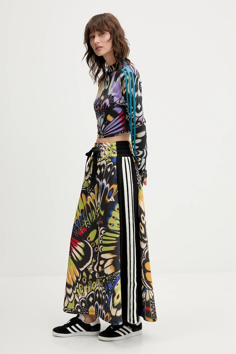 adidas spódnica x Farm Rio kolor czarny maxi prosta JL8620 - zdjęcie produktu nr 2