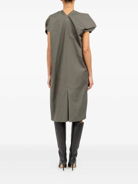 MM6 Maison Margiela draped cotton dress - Neutrals - zdjęcie produktu nr 2