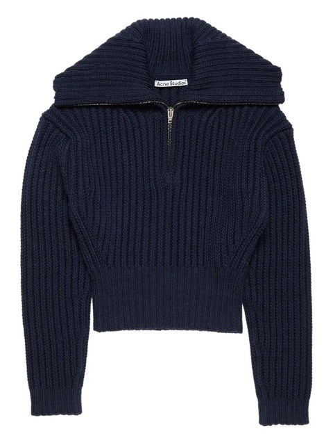 Acne Studios half-zip jumper - Blue - zdjęcie produktu nr 1