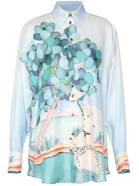 ZIMMERMANN Madame Jade shirt - Blue - zdjęcie produktu nr 1