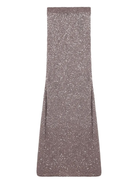 Balenciaga glitter-detailing skirt - Brown - zdjęcie produktu nr 1