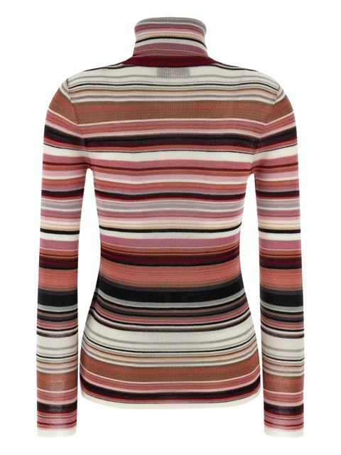 Missoni striped-turtleneck sweater - Pink - zdjęcie produktu nr 2