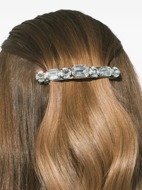 Jennifer Behr crystal-embellished barrette - Silver - zdjęcie produktu nr 2