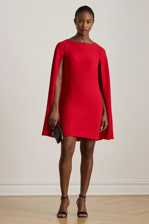 Lauren Ralph Lauren sukienka kolor czerwony mini dopasowana 253980921 - zdjęcie produktu nr 1