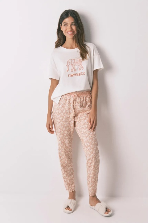 women'secret spodnie piżamowe bawełniane damska kolor pomarańczowy bawełniana 3702250 - zdjęcie produktu nr 1