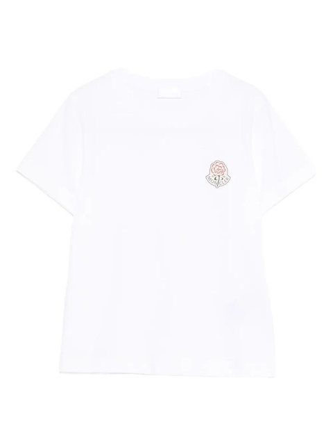 Moncler logo-detail crew-neck T-shirt - White - zdjęcie produktu nr 1