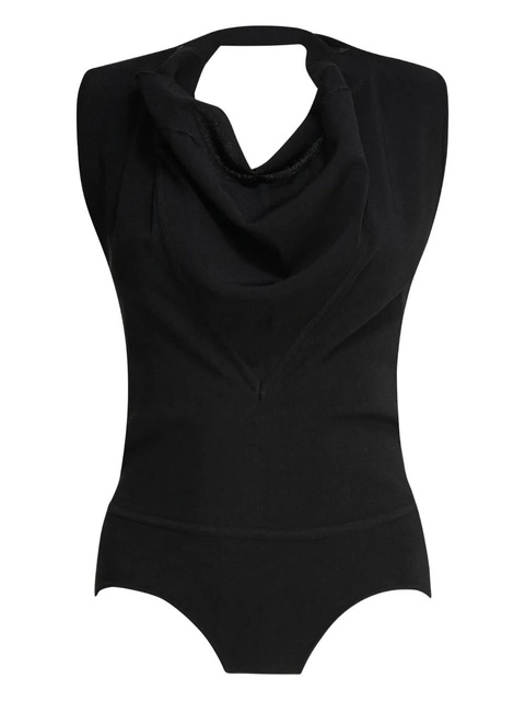 Max Mara cowl-neck bodysuit - Black - zdjęcie produktu nr 1