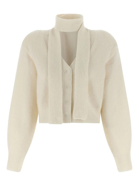 ROTATE BIRGER CHRISTENSEN button-fastening cardigan - White - zdjęcie produktu nr 1
