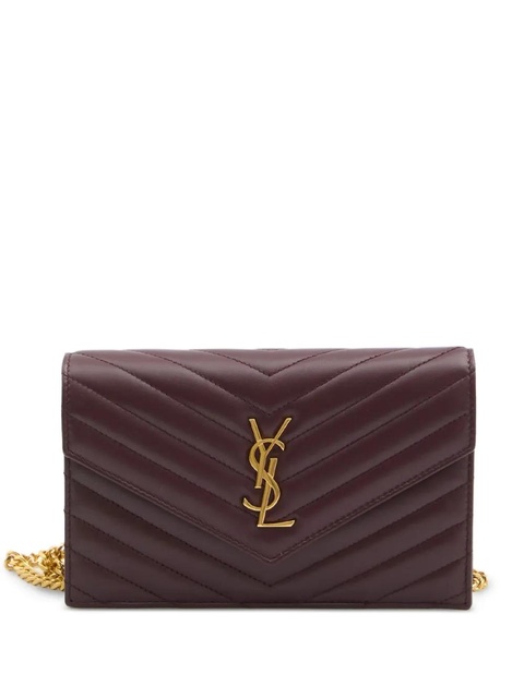 Saint Laurent mini Envelope Cassandre clutch bag - 6195|BORDEAUX - zdjęcie produktu nr 1