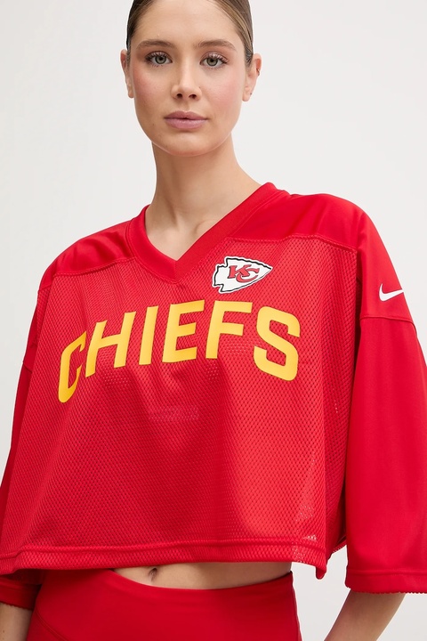 Nike t-shirt Jersey Fashion Top damski kolor czerwony 03O3-65N-7G-5HX - zdjęcie produktu nr 1