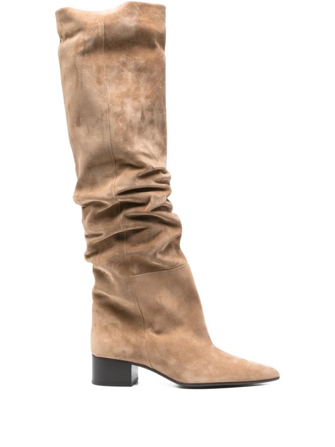 KHAITE 40mm Andee over-the-knee suede boots - Neutrals - zdjęcie produktu nr 1