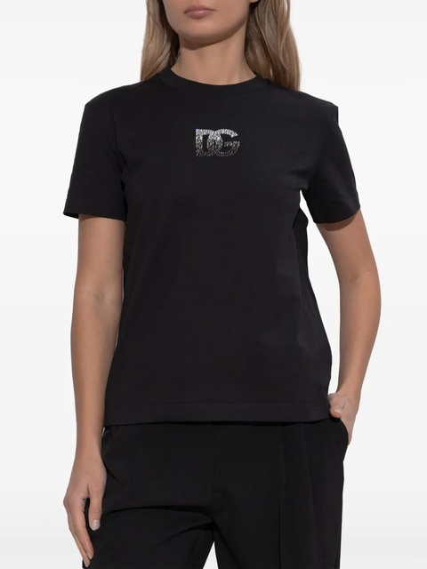 Dolce & Gabbana logo-appliqué T-shirt - Black - zdjęcie produktu nr 2