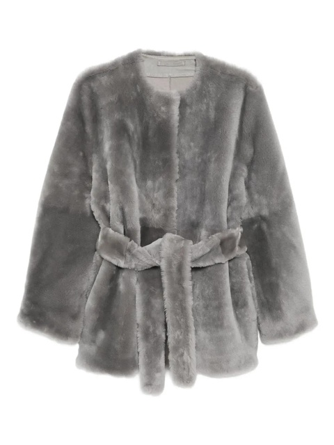 TOTEME plush shearling jacket - Grey - zdjęcie produktu nr 1