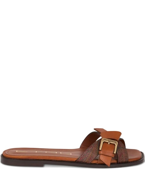 ETRO paisley-pattern slides - Brown - zdjęcie produktu nr 1
