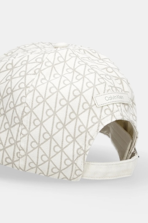 Calvin Klein czapka z daszkiem bawełniana kolor beżowy LV04F5036G - zdjęcie produktu nr 2
