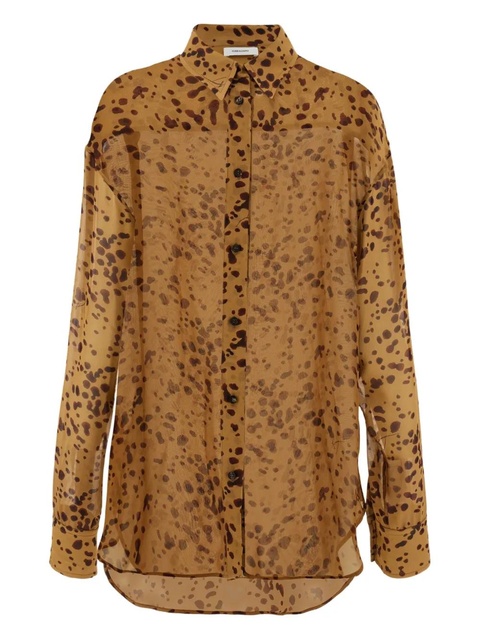 Ferragamo georgette shirt - Brown - zdjęcie produktu nr 1