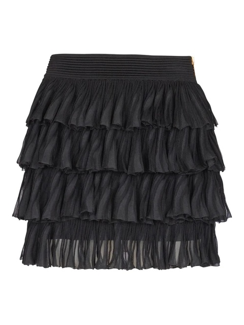 Balmain ruffled skirt - Black - zdjęcie produktu nr 1