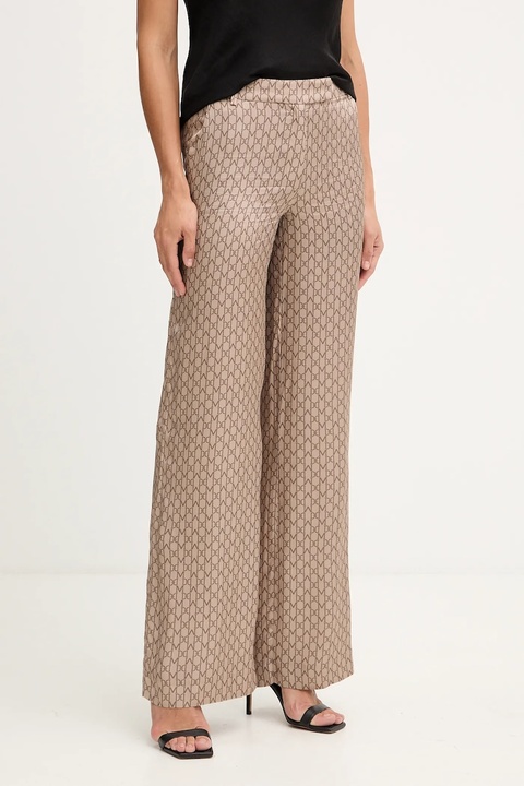 Marciano Guess spodnie LOREDANA damskie kolor brązowy proste medium waist 5YGB24 7298A - zdjęcie produktu nr 1