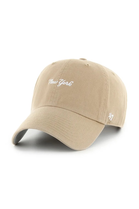 47 brand czapka z daszkiem bawełniana MLB New York Yankees kolor zielony B-BSRNS17GWS-KH - zdjęcie produktu nr 1
