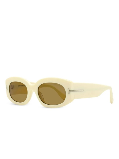 TOM FORD Eyewear Cielle oval-frame sunglasses - Neutrals - zdjęcie produktu nr 1