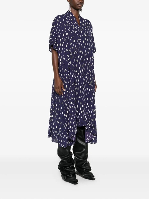 Balenciaga polka dot-pattern dress - Blue - zdjęcie produktu nr 2