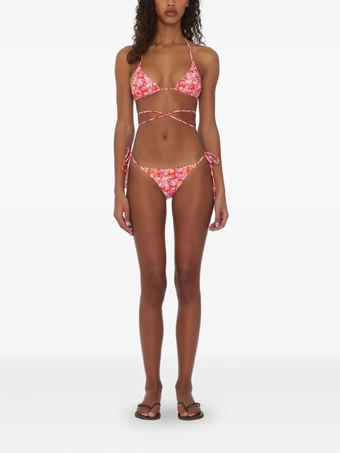 ROTATE BIRGER CHRISTENSEN x Reina Olga flower-print wrap bikini - Red - zdjęcie produktu nr 2