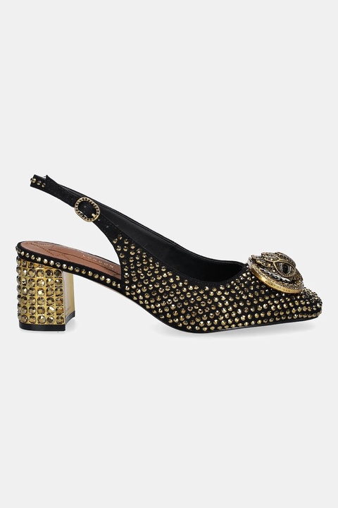 Kurt Geiger London czółenka Chelsea Block Slingback kolor czarny na niskim obcasie 3415009609 - zdjęcie produktu nr 2