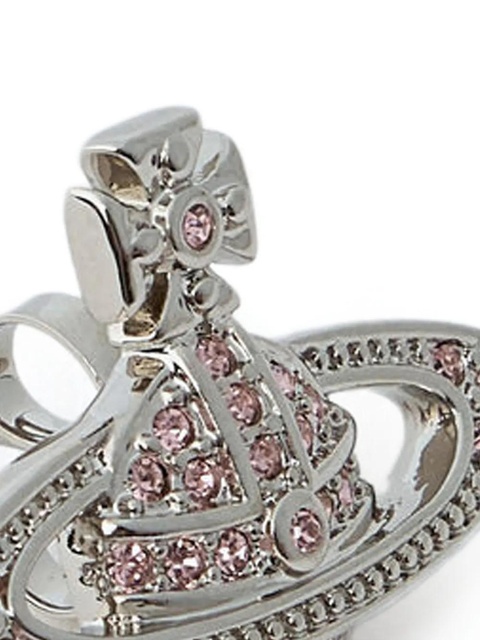 Vivienne Westwood orb motif bas-relief earrings - Silver - zdjęcie produktu nr 2