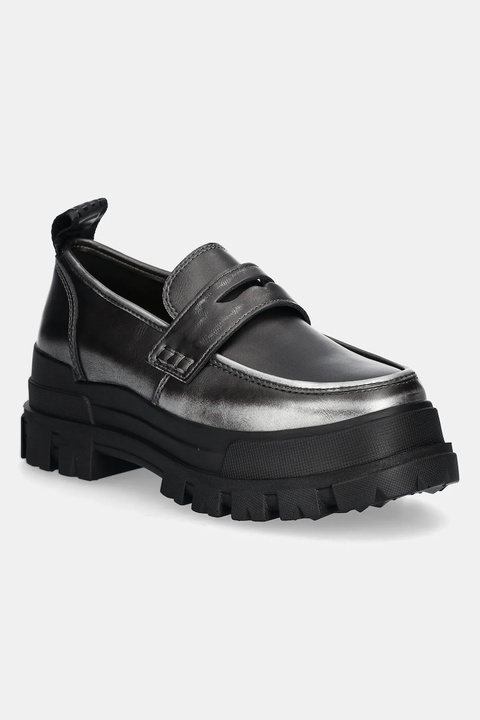 Buffalo mokasyny Aspha Loafer Vntg damskie kolor szary na platformie 1624083-PEW - zdjęcie produktu nr 1