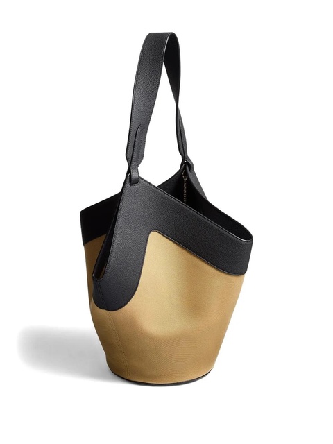 KHAITE small Lotus leather tote - Neutrals - zdjęcie produktu nr 2