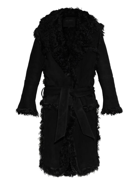 The Attico shearling coat - Black - zdjęcie produktu nr 1