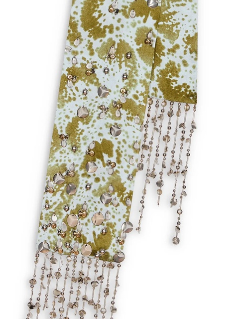 DRIES VAN NOTEN silk scarf - Green - zdjęcie produktu nr 2