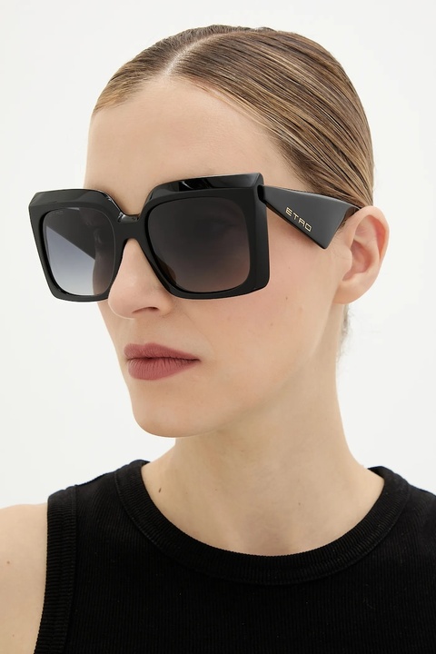 Etro okulary przeciwsłoneczne damskie kolor czarny ETRO 0117/S - zdjęcie produktu nr 1