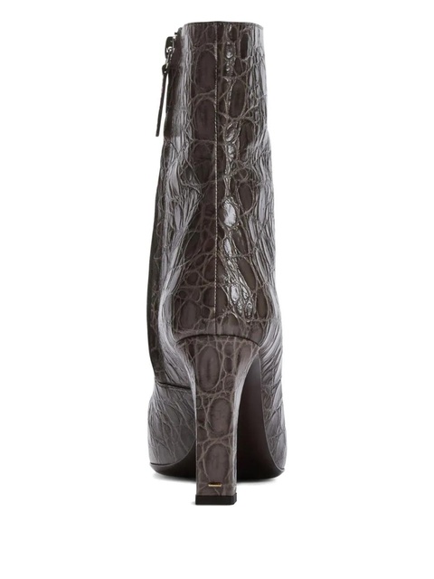 Giuseppe Zanotti 90mm Janiee crocodile-effect ankle boots - Grey - zdjęcie produktu nr 2