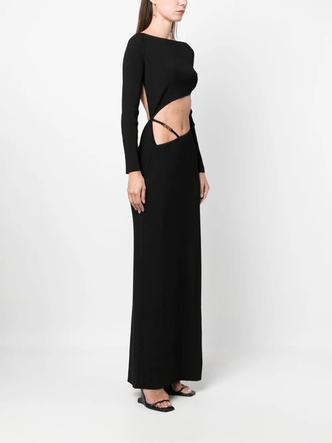 GCDS asymmetric ribbed-knit dress - Black - zdjęcie produktu nr 2