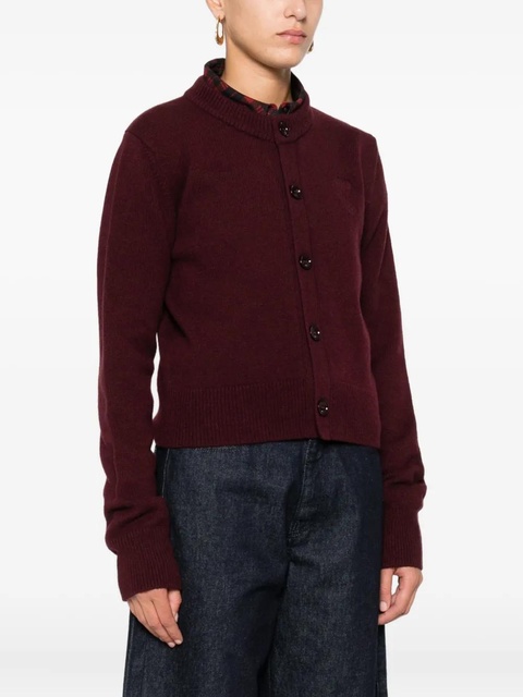 AMI Paris embroidered button cardigan - zdjęcie produktu nr 2