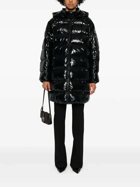 PINKO hooded-quilted coat - Black - zdjęcie produktu nr 2