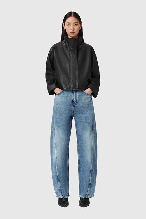 AllSaints jeansy CARTER damskie medium waist W006ED - zdjęcie produktu nr 1