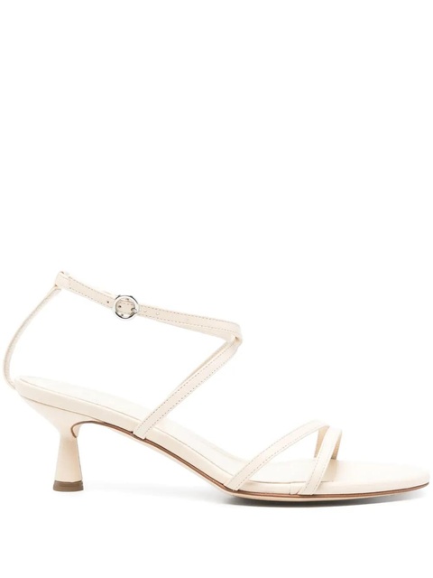 Aeyde 50mm leather sandals - Neutrals - zdjęcie produktu nr 1