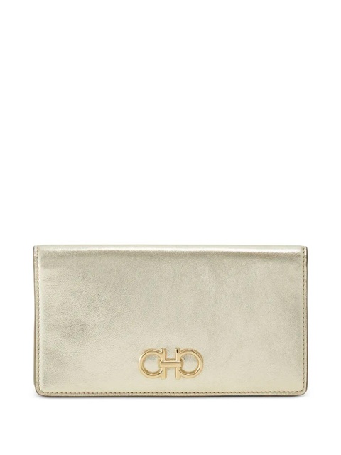 Ferragamo gancini buckle continental wallet - Gold - zdjęcie produktu nr 1