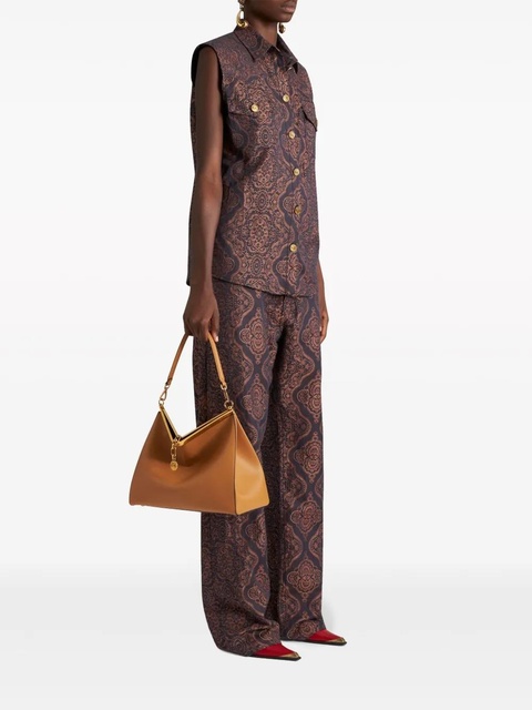 ETRO large Vela leather shoulder bag - Yellow - zdjęcie produktu nr 2