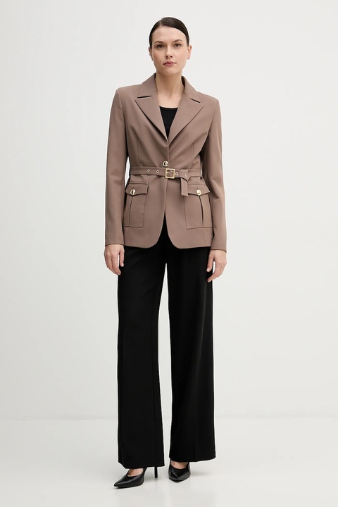 Gaudi marynarka kolor beżowy jednorzędowa gładka 521FD35023 - zdjęcie produktu nr 2