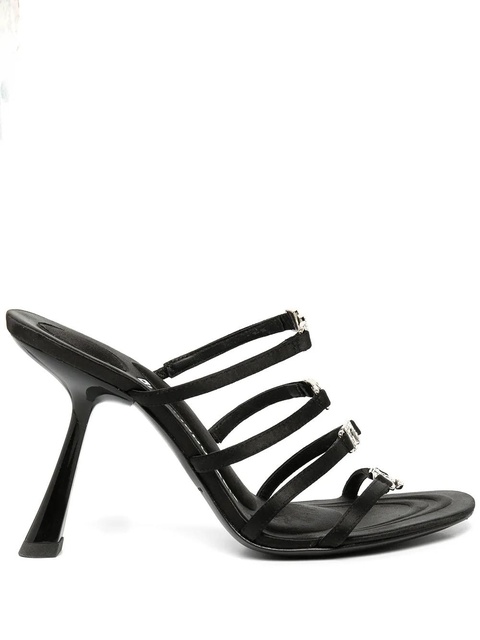 Alexander Wang Nala 105mm logo-plaque sandals - Black - zdjęcie produktu nr 1