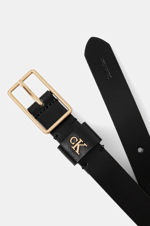Calvin Klein pasek skórzany damski kolor czarny LV04F7050G - zdjęcie produktu nr 2