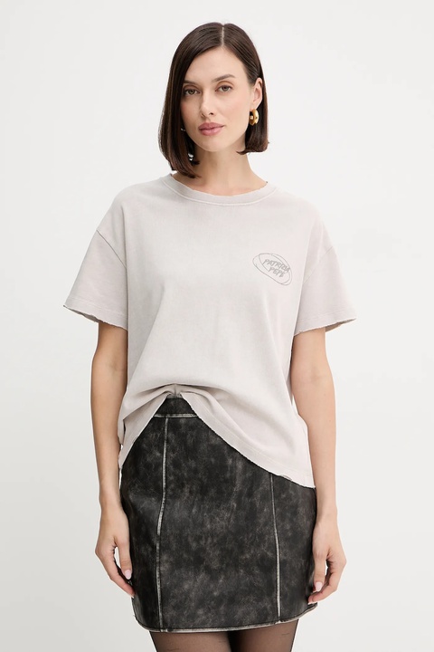 Patrizia Pepe t-shirt bawełniany damski kolor beżowy 8M1714 J128 - zdjęcie produktu nr 1