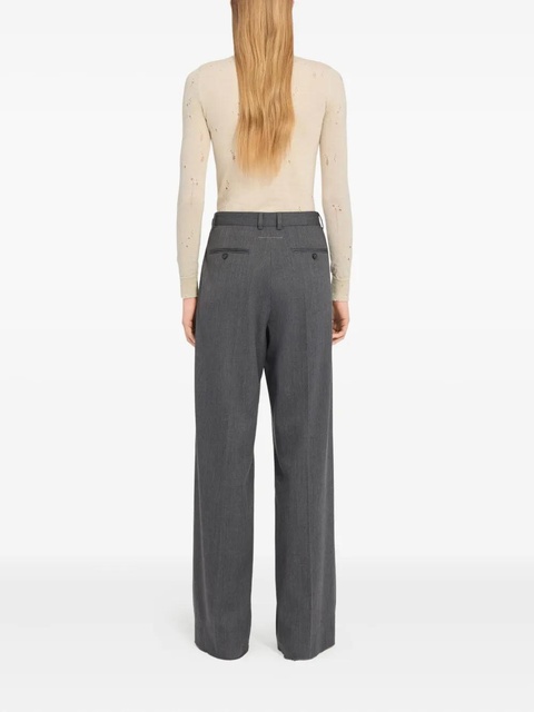 MM6 Maison Margiela high-waisted trousers - Grey - zdjęcie produktu nr 2