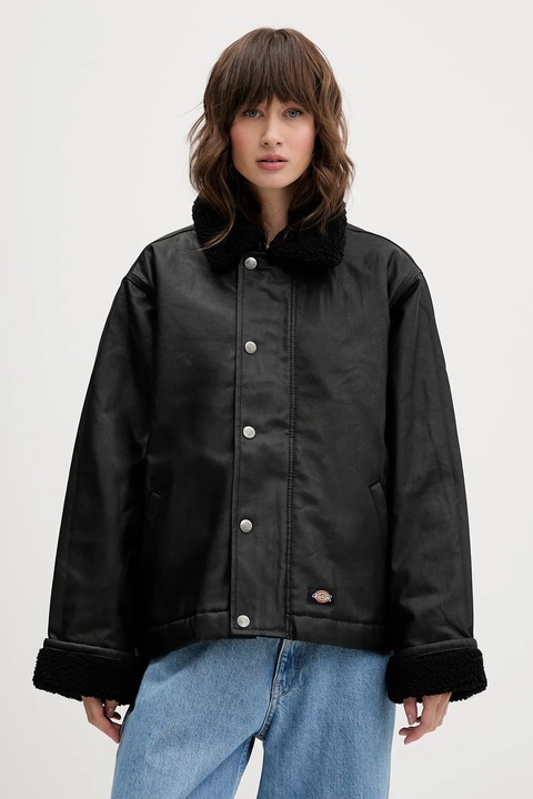 Dickies kurtka kolor czarny przejściowa oversize DK0A87OM - zdjęcie produktu nr 2