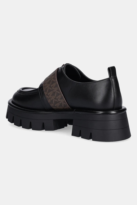 MICHAEL Michael Kors półbuty skórzane Colby damskie kolor czarny na platformie 40F5COFP2L.292 - zdjęcie produktu nr 1